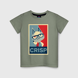 Футболка хлопковая детская Crisp, цвет: авокадо