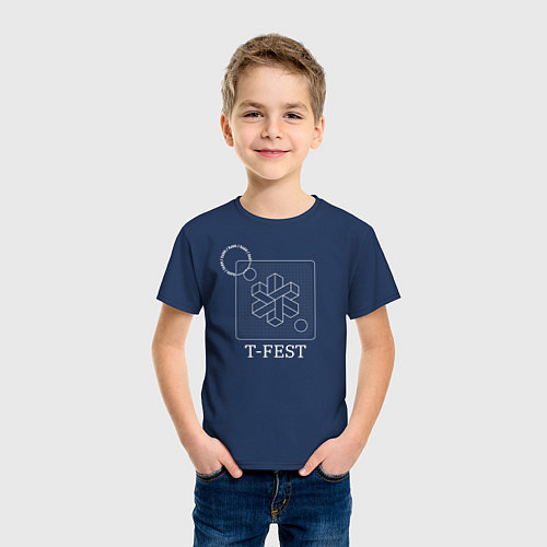 Детская футболка T-FEST 0372 / Тёмно-синий – фото 3