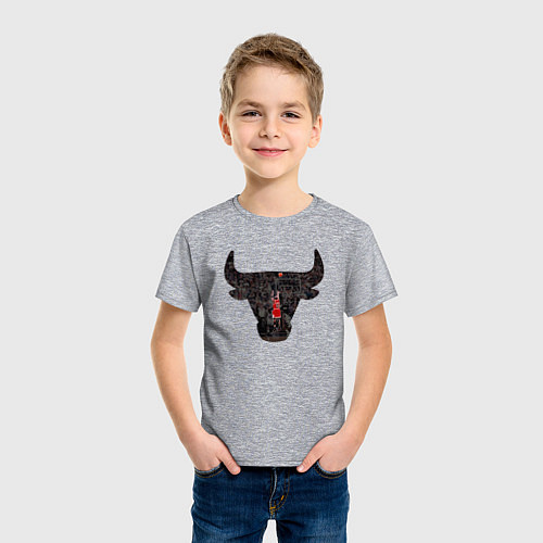 Детская футболка Bulls - Jordan / Меланж – фото 3