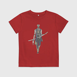 Футболка хлопковая детская Робот воин, цвет: красный