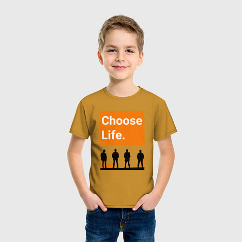 Детская футболка Choose Life / Горчичный – фото 3