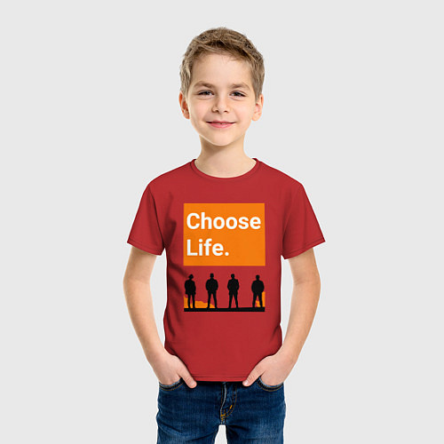 Детская футболка Choose Life / Красный – фото 3