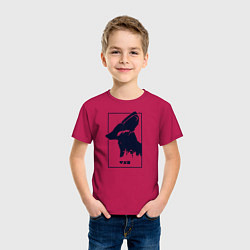 Футболка хлопковая детская Love Death And Robots Доброй охоты, цвет: маджента — фото 2