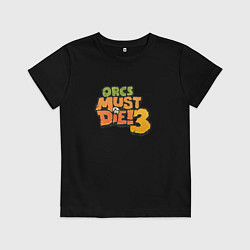 Футболка хлопковая детская OMD!3 Colorful, цвет: черный