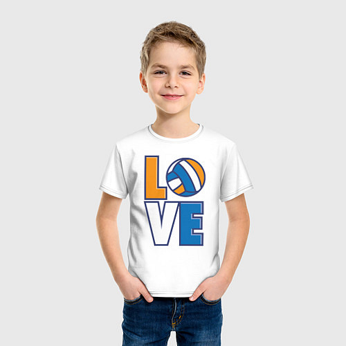 Детская футболка Love Volleyball / Белый – фото 3