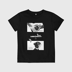 Футболка хлопковая детская Endure and survive, цвет: черный