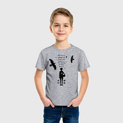 Футболка хлопковая детская Будущее принадлежит тем кто верит в свои мечты Шоё, цвет: меланж — фото 2