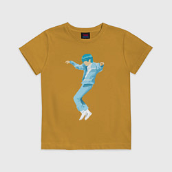 Футболка хлопковая детская Blue boi k t, цвет: горчичный