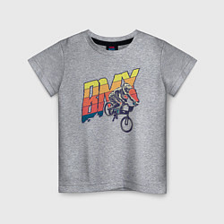 Футболка хлопковая детская BMX, цвет: меланж