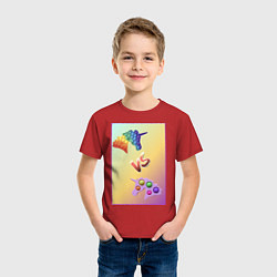 Футболка хлопковая детская Versus battle, цвет: красный — фото 2