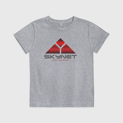 Футболка хлопковая детская Skynet, цвет: меланж
