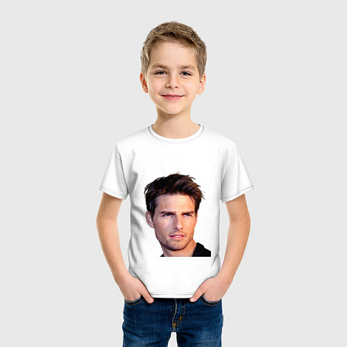 Детская футболка Том Круз / Белый – фото 3
