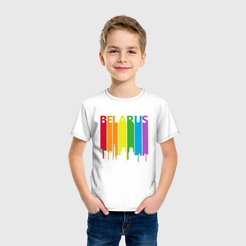 Детская футболка Belarus Color / Белый – фото 3