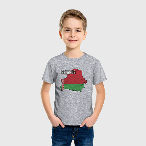 Детская футболка Belarus Map / Меланж – фото 3