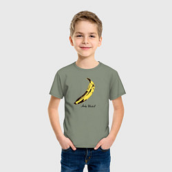 Футболка хлопковая детская Банан, Энди Уорхол, цвет: авокадо — фото 2