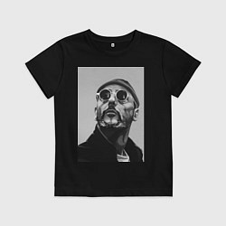 Футболка хлопковая детская Leon, цвет: черный