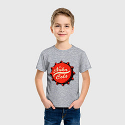 Футболка хлопковая детская Nuka Cola Fallout, цвет: меланж — фото 2