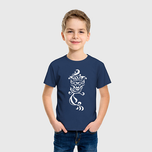 Детская футболка ТАТУИРОВКА КАЗУТОРА ХАНЕМИЯ / Тёмно-синий – фото 3