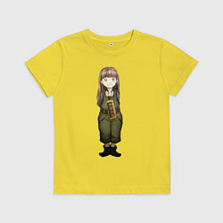 Футболка хлопковая детская Пино из Эрго Прокси, цвет: желтый
