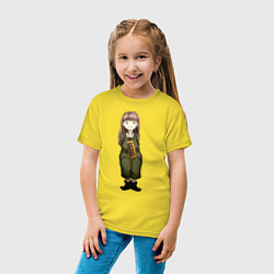 Футболка хлопковая детская Пино из Эрго Прокси, цвет: желтый — фото 2