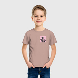 Футболка хлопковая детская EUPHORIA BTS PINK Edition, цвет: пыльно-розовый — фото 2