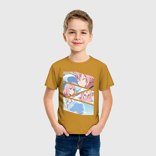 Детская футболка ШУНА, Shuna / Горчичный – фото 3