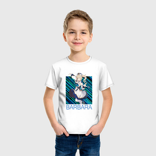 Детская футболка Барбара Genshin Impact / Белый – фото 3