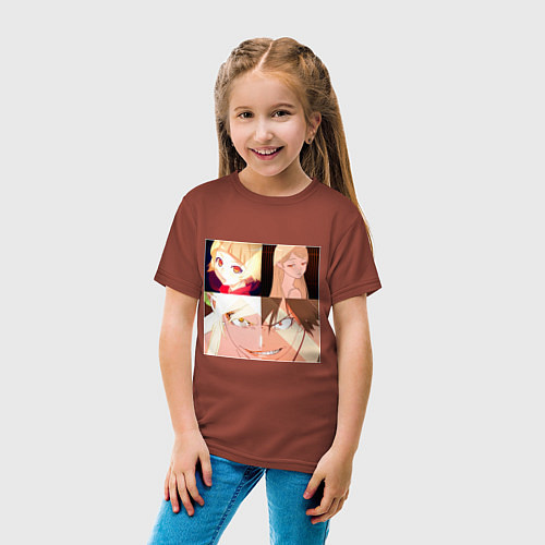 Детская футболка Kiss shot / Кирпичный – фото 4