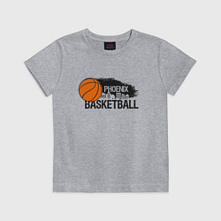 Футболка хлопковая детская Basketball Phoenix, цвет: меланж