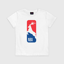 Футболка хлопковая детская NBA - Bucks, цвет: белый