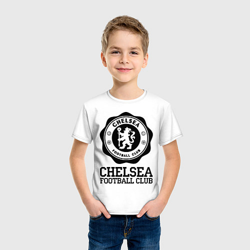 Детская футболка Chelsea FC: Emblem / Белый – фото 3