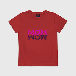 Футболка хлопковая детская MOM, цвет: красный
