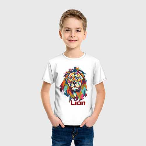 Детская футболка Lion / Белый – фото 3