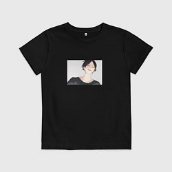 Футболка хлопковая детская Суна Ринтара Suna Rintaro, цвет: черный