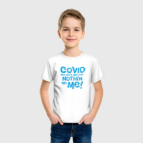 Детская футболка Covid / Белый – фото 3