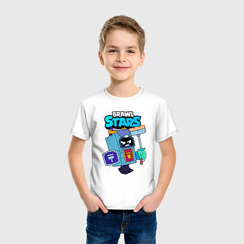 Детская футболка Злой Ash Brawl Stars Эш / Белый – фото 3