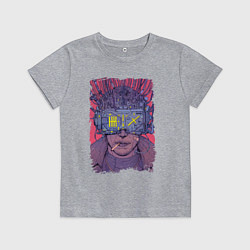 Футболка хлопковая детская CYBERPUNK 2077 КИБЕРПАНК Z, цвет: меланж