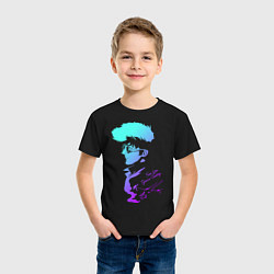 Футболка хлопковая детская See You Space Cowboy, цвет: черный — фото 2