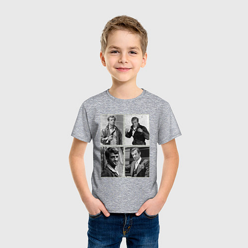 Детская футболка Бельмондо навсегда / Меланж – фото 3