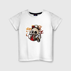 Футболка хлопковая детская ПАНДА PANDA PAINTER Z, цвет: белый