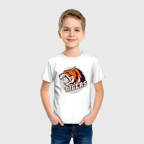 Детская футболка Sport Tigers / Белый – фото 3