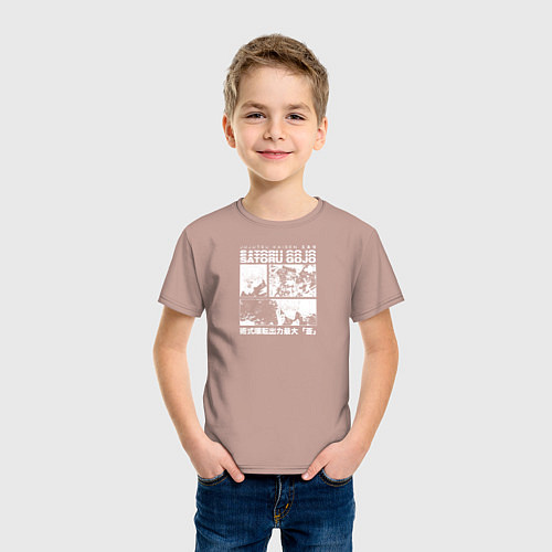 Детская футболка Сатору Годжо Магическая битва / Пыльно-розовый – фото 3