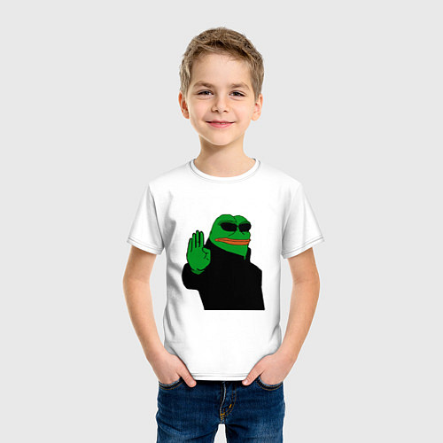 Детская футболка Pepe stop / Белый – фото 3