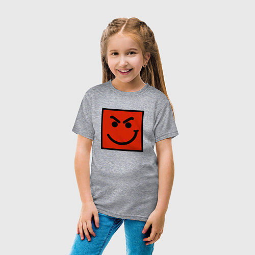 Детская футболка BON JOVI HAVE A NICE DAY SMILE LOGO / Меланж – фото 4