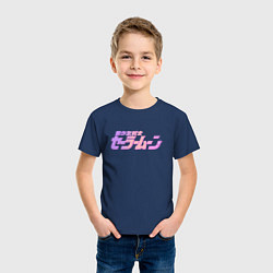 Футболка хлопковая детская Сейлор Мун, цвет: тёмно-синий — фото 2