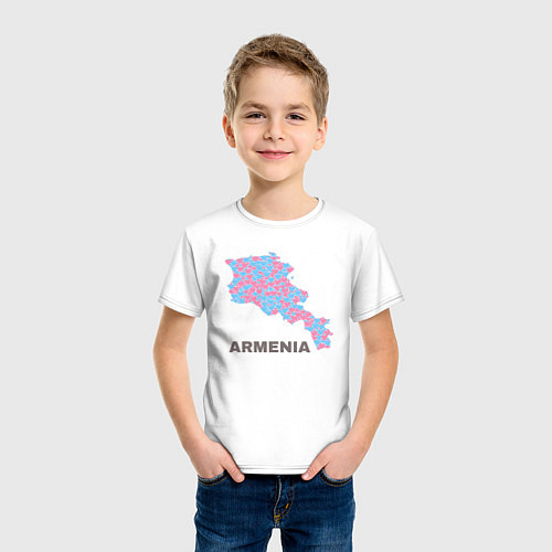 Детская футболка Люблю Армению / Белый – фото 3