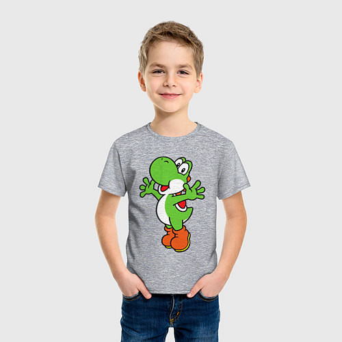 Детская футболка Yoshi / Меланж – фото 3