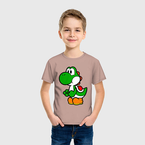 Детская футболка Yoshi1 / Пыльно-розовый – фото 3