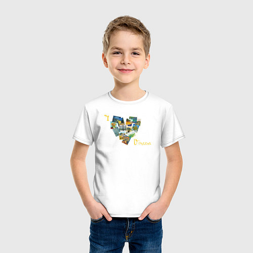 Детская футболка Ван Гог Я люблю Винсента / Белый – фото 3