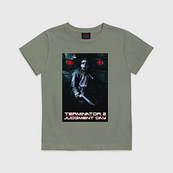 Футболка хлопковая детская Terminator JD, цвет: авокадо